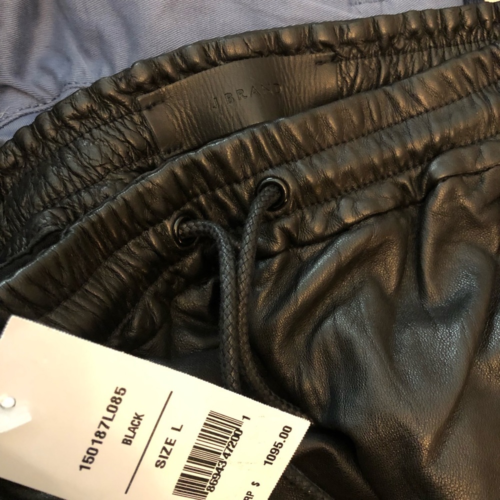 J Brand leather joggers